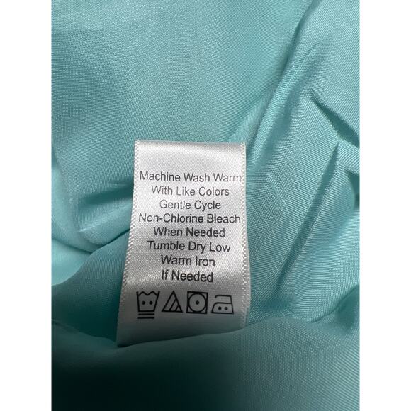 Vintage Coldwater Creek Blue Green Striped Tweed Button Up Jacket Blazer Sz XL - Picture 5 of 6